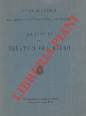 Liste der Senatoren des Königreichs.  (4-32189)