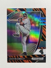 2020 Panini Prizm Draft Picks Tiger Stripes #PDP75 Zach McCambley /99 Marlins