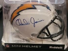 Charlie Joiner San Diego Chargers Signed Mini Helmet Leaf Authentics COA