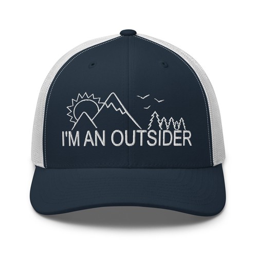 Cappello da camionista I'm an Outsider Nature Adventurer per uomo donna - Foto 12 di 29