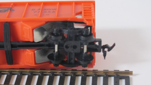 Hopper 3 bay RioGrande D&RGW 78556 Orange plastic Model Prower in box #9179 HO. - Picture 20 of 22
