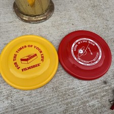Pair 2 VTG Moonlighter Wham-o National Air Space Museum Frisbee Filmsbee Kodak
