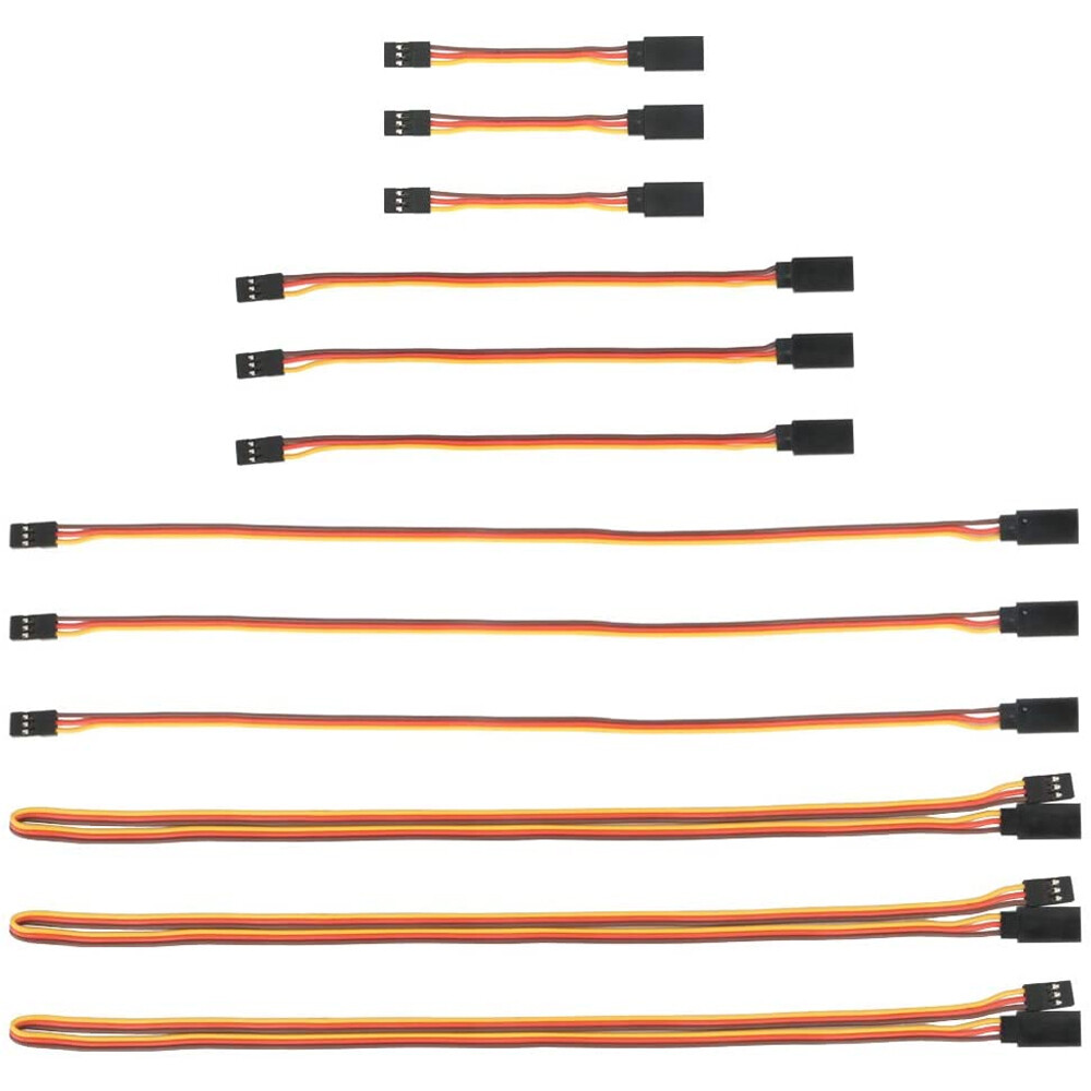 12x 3-Pin RC Servo-Verlängerungskabel BuchseStecker für Servo