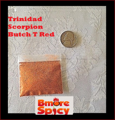2.3 Grams Trinidad Scorpion Butch T chili powder Extremely HOT pepper spice RARE