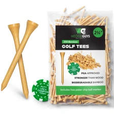 New Wedge Guys Bamboo Golf Tees Bulk - Choose Size - Choose Quantity