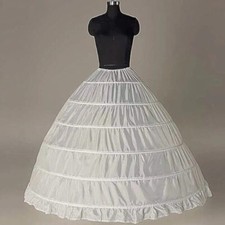 Top quality Perial Co 6 Layer White Polyester Hoop Skirt wide