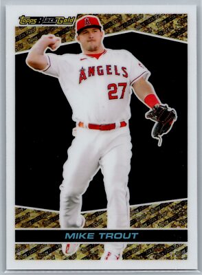 2021 Topps Chrome Update #BGC-3 Mike Trout  Topps Black Gold