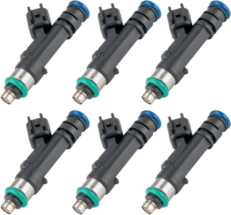 6P Fuel Injector For 2007-2011 Chrysler Town Country Dodge Grand Caravan Jeep Foto 2 de 4