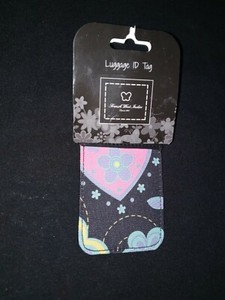 LUGGAGE I.D. TAG BY FRENCH WEST INDIES FLORAL DESIGN NEW WITH TAGS