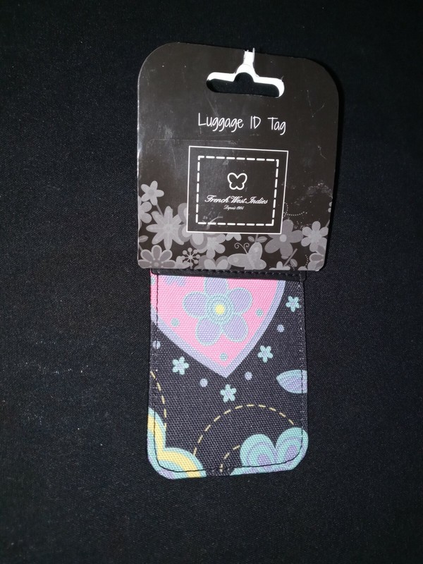 LUGGAGE I.D. TAG BY FRENCH WEST INDIES FLORAL DESIGN NEW WITH TAGS