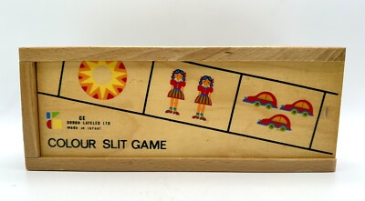 Color Slit Game Doron Layeled Preschool Educational Game Montessori 50 Tiles