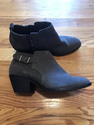 Women's Sonoma Gray Buckle Zipper Ankle Boots Booties Size