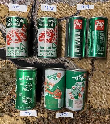 1970’s セブンアップ　缶　ピックニックバスケット　アドバタイジング セール 1970年代 セブンアップ ピクニックバスケット 缶 Cheinco