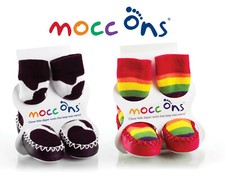 Mocc Ons Moccasin Slipper Socks for Toddlers - FREE P&P **CLEARANCE**
