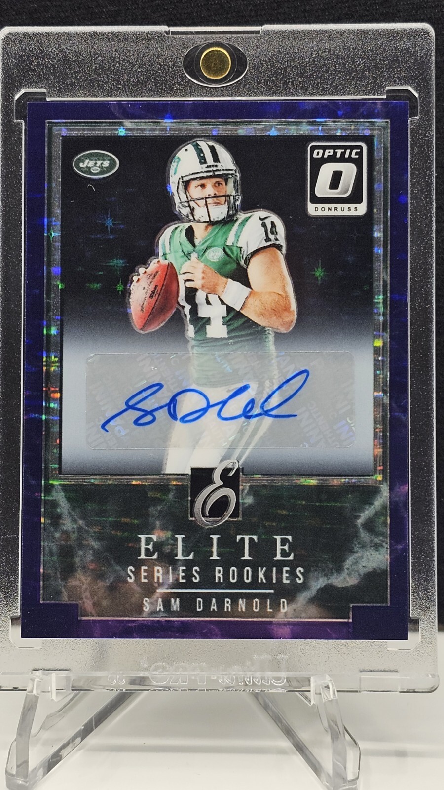 2018 Panini Donruss Optic Purple Stars Elite Series Auto Sam Darnold #/50