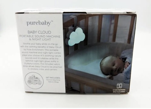 Pure Enrichment Baby Cloud Portable Sound Machine And Night Light Color Change - Picture 4 of 4