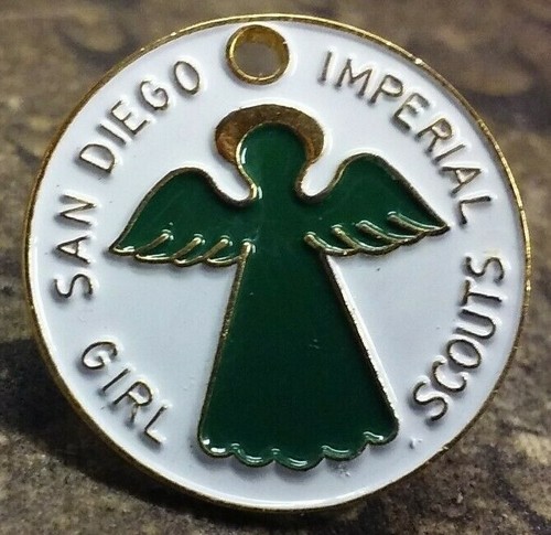 Insignia prendedor vintage de las Girl Scouts imperial de San Diego - Imagen 3 de 4