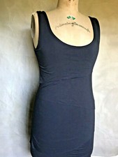 NEW Black RAYON KNIT Tiered Dress Career Work S SWEET PEA STACY FRATI Tank NWT