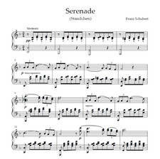 Schubert - Serenade (Ständchen) Klaviernoten | Klassikpartitur