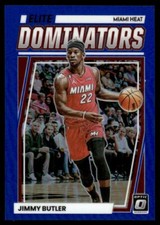 Jimmy Butler Blue Prizm 2022-23 Donruss Optic Elite Dominators #24 43/49 Miami
