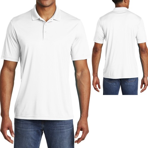 Mens Polo Shirt Performance Dri Fit Moisture Wicking XS, S, M L XL 2XL 3XL, 4XL - Picture 4 of 13