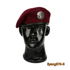 US Air Force Rescue Team Group Red Wool Berets USAF PJ Troops Military Hat Gift