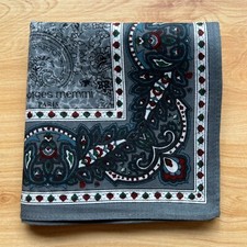 HANDKERCHIEF ART VINTAGE PAISLEY BANDANA MEN'S POCKET SQUARE COTTON 17" A-0824