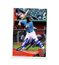 Johnny Aiello signed autographed 2019 Lansing Lugnuts team card Lansdale PA g