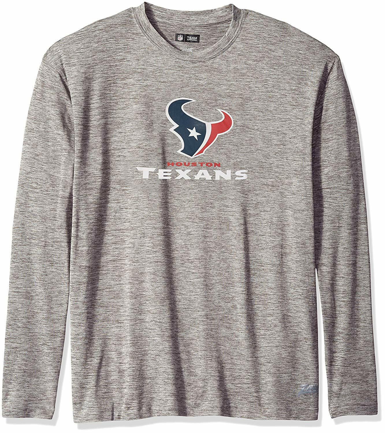 Мужская футболка с длинным рукавом Zubaz NFL Mens Houston Texans