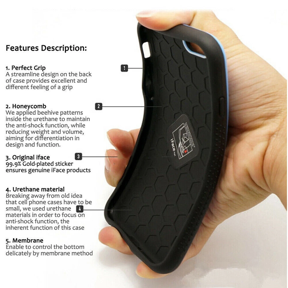 Shockproof iFace Bumper Case for iPhone 6/6s/7/8 Plus SE 2/3 Hard Cover - image 3 of 4