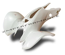NEW HONDA TRX 400EX 05 - 07 WHITE CARBON FIBER FRONT FENDER PLASTIC TRX400EX