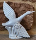 Vintage Royal Haeger Blue Flying Goose Duck Pottery Figurine USA Art Deco Style