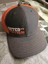 Richardson Gray/Orange Mesh Back Adjustable Trucker Hat One Size