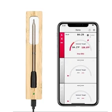 Smart Digital Meat Food Thermometer Wireless Bluetooth Monitor BBQ Oven Grilling