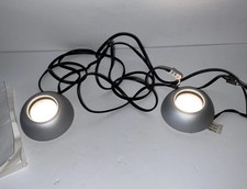 Set Of 2 Ikea NON Silver Under Cabinet Counter Halogen Lights 12v 10w AS IS READ