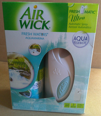 Air Wick FRESHMATIC Ultra Automatic Spray Kit AQUA Essences NEW...Open Box