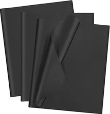 100 Sheets Black Tissue Paper Artdly 14 x 20 14x20 Inch (Pack of 100), 