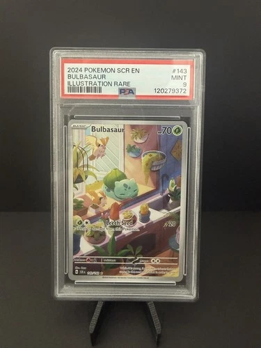 Bulbasaur #143 PSA 9 STELLAR CROWN ILLUSTRATION RARE Graded Slab Pokemon TCG