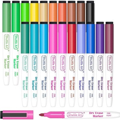 Whiteboard Marker Set 20 Farben, Fein , trocken abwischbar, Radiergummi, Magn...