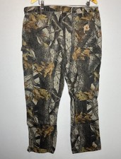 Vintage Carhartt Pants Mens 40x32 Camouflage Hardwood Carpenter RealTree