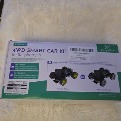 FNK0043 Freenove 4WD Smart Car Kit for Raspberry Pi with Battery Pack