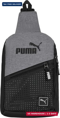 PUMA EVERCAT SIDEWALL SLING BACKPACK, One Size, Heather Grey