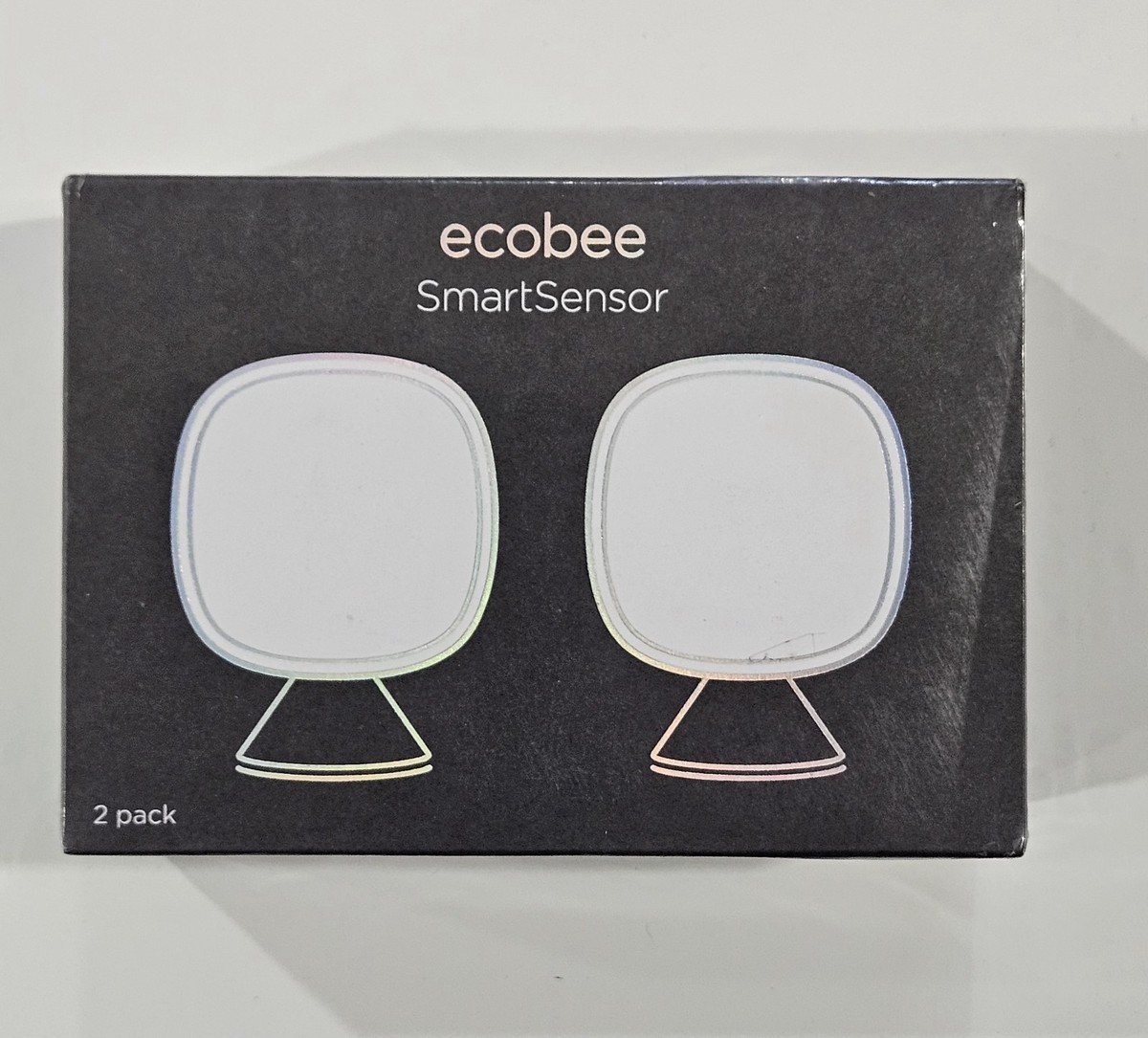 ecobee SmartSensor Room Temperature Sensors White, Pack of  (EB-RSHM2PK-01)