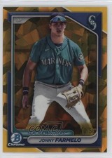 2024 Bowman Sapphire Edition Chrome Prospects Gold 10/50 Jonny Farmelo 16i3