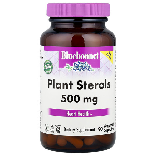 Bluebonnet Nutrition Plant Sterols 500 mg 90 VCaps Egg-Free, Fish Free,