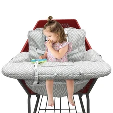 PandaEar Shopping Cart Cover for Baby, 2-in-1 Grocery Seat & Baby... 