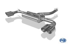 Fox Duplex Sportauspuff BMW X3 F25 2.0d 2x90mm rund scharf abgeschr�gt
