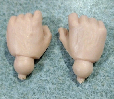 1960's-70's Marx Johnny West Pair of Closed Hands Nice Cond 