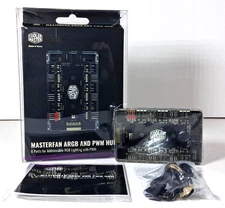 Cooler Master MasterFan ARGB and PWM Hub 6 Ports Addressable RGB Lighting w/ PWM