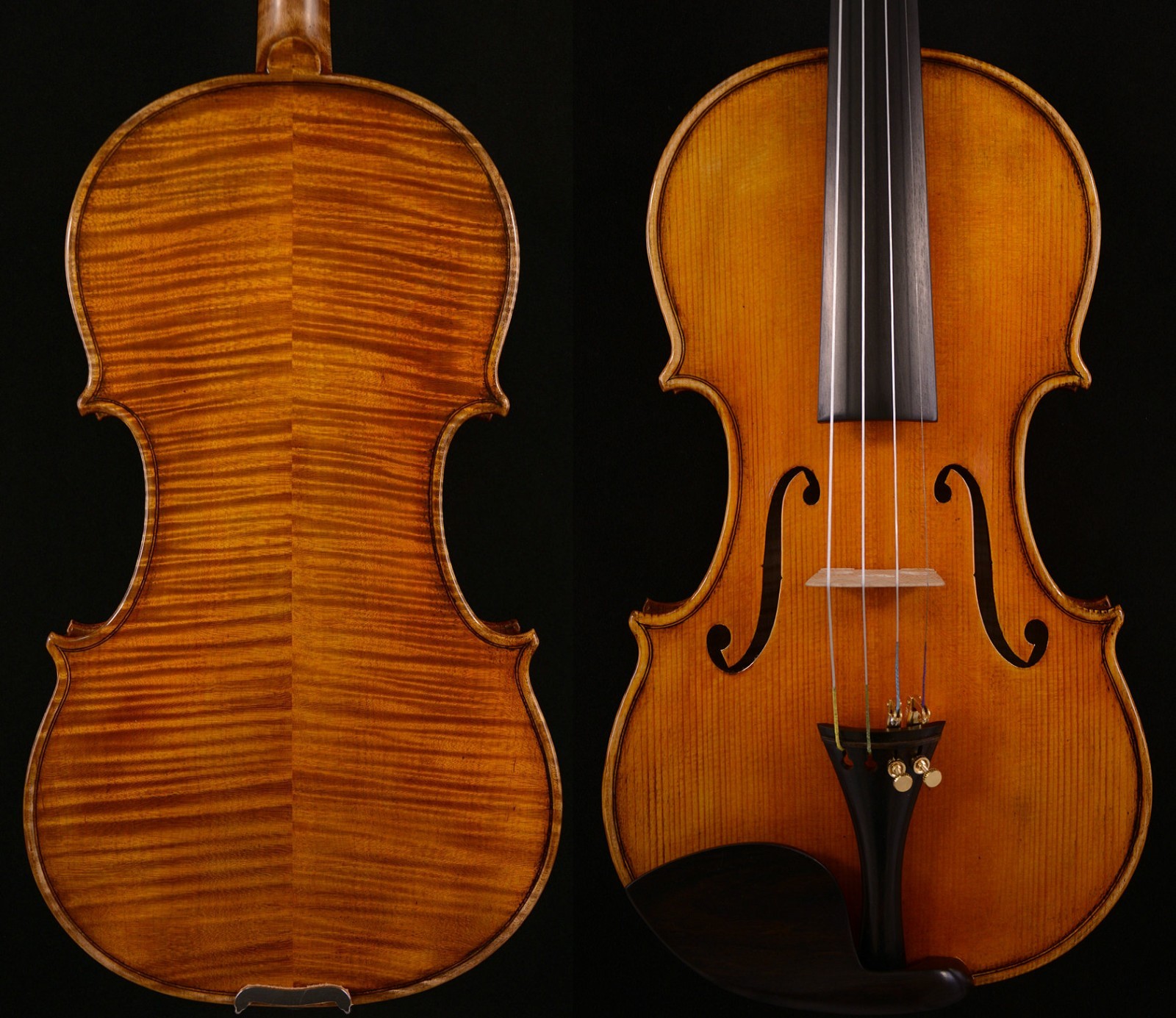 Rare Violin Impressive Sound Master Craftsmanship Guarneri Violin No.W012